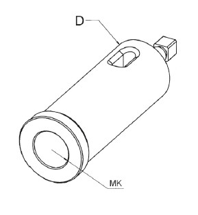 Hülse mit Morsekegel Typ CL, MK 4