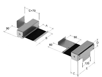 Roll-up spindle cover with protective box, 3000 mm