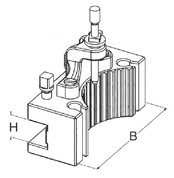 Schnellwechsel-Drehstahlhalter CD 40-150