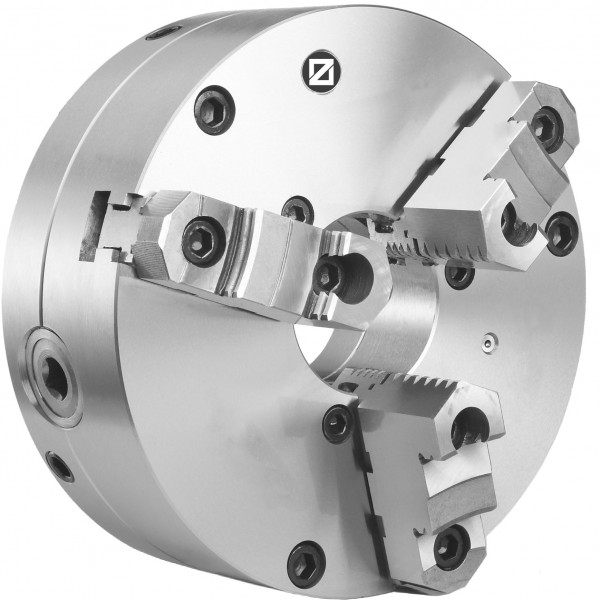 Three-jaw lathe chuck, fine adjustment 160 mm