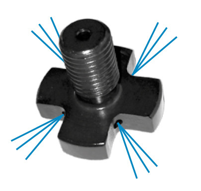 Cross retaining screws for shell end mill holders DIN 6367 with IC