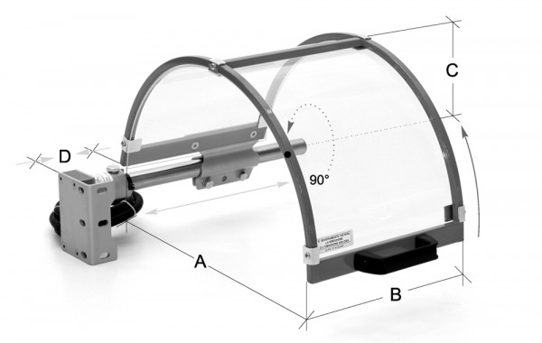 Spare shield, with steel frame, for FS10-400