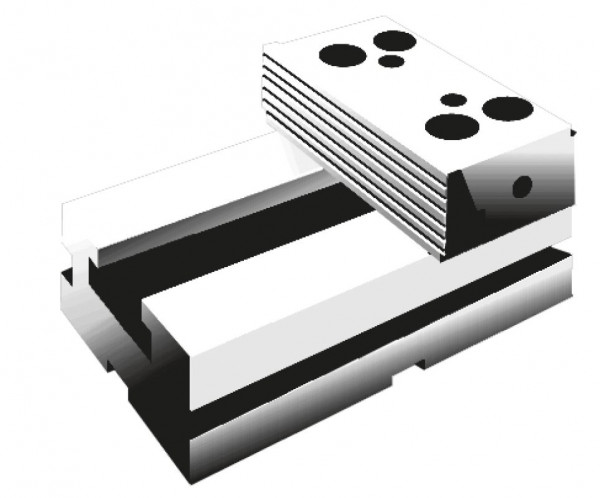 Modular vice, fixed jaw section type CMC 175