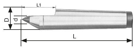 Fixed centre MT4 type 504 DIN 806 HE