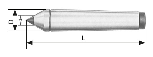 Fixed centre MT5 type 503 DIN 806 E