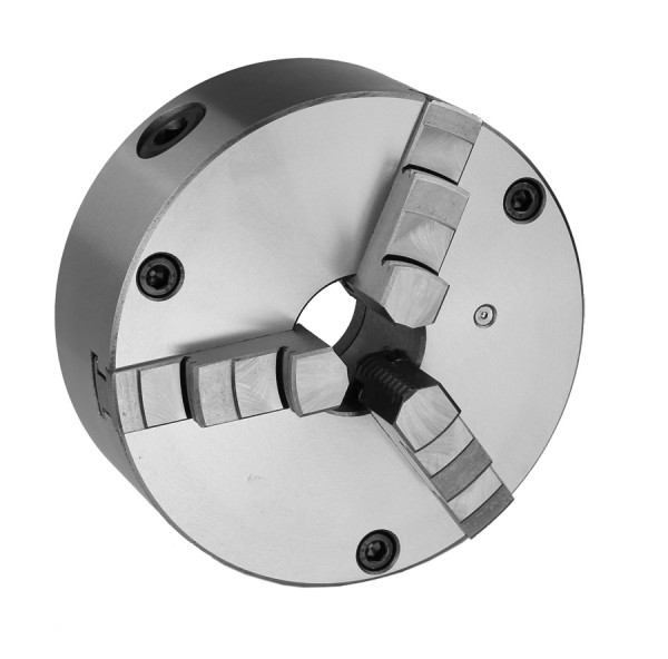 Three-jaw lathe chuck 200 mm DIN 6350 drilled