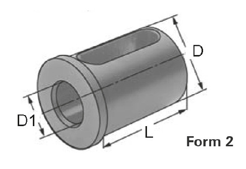 Reduction sleeve 40 / 16 mm for boring bar holders