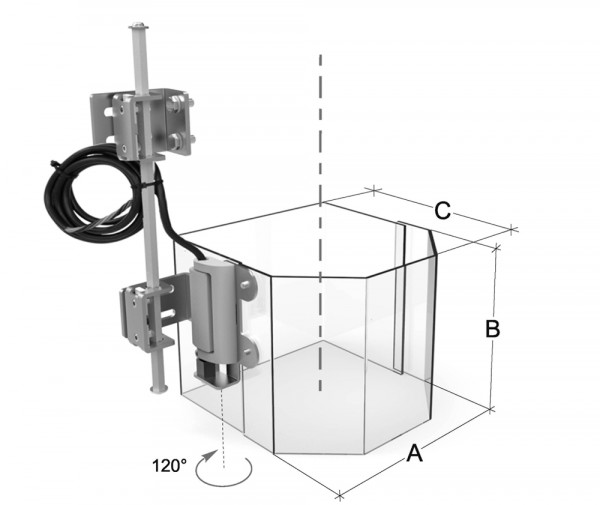 Abdeckung 220 x 180 mm für Ständerbohrmaschinen