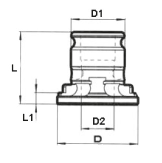 Reduction sleeve size 3 to 1