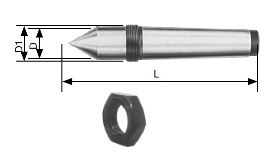 Fixed centre, type 505 DIN 807 WS