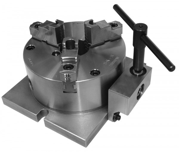 Three-jaw lathe chuck with angle drive, type 200