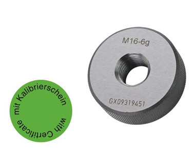 Gewinde-Gutlehrring M 16 x 2- 6g