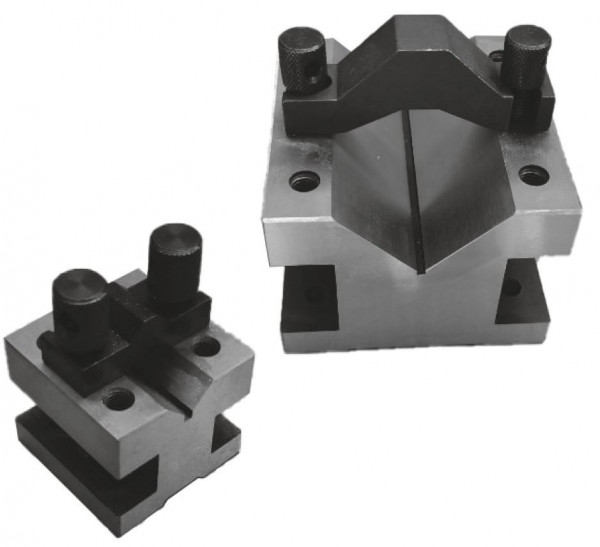 V-blocks with clamping bracket, L: 35 mm