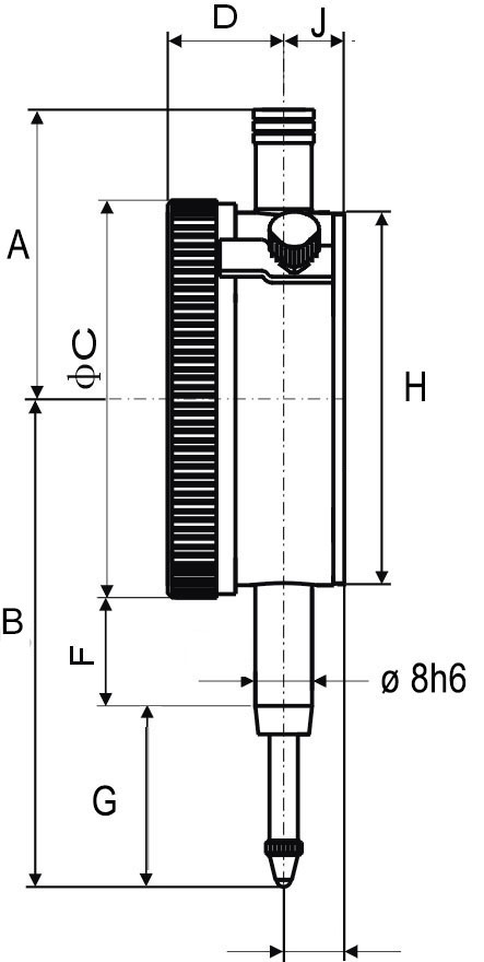 Messuhr 10 x 0,01 mm