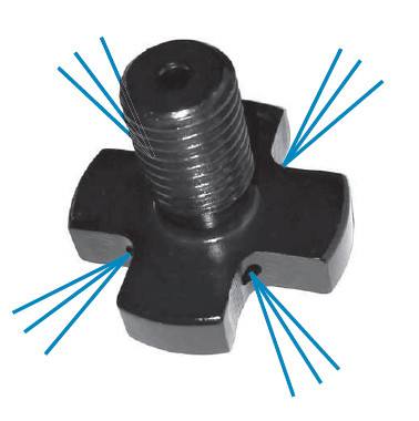 Cross retaining screws for arbor Ø 27 mm, IC