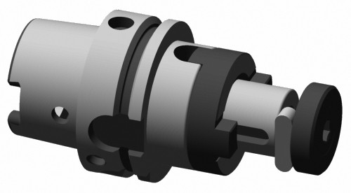 Fräseraufsteckdorn HSK-A63, Ø 27 / A 100 mm