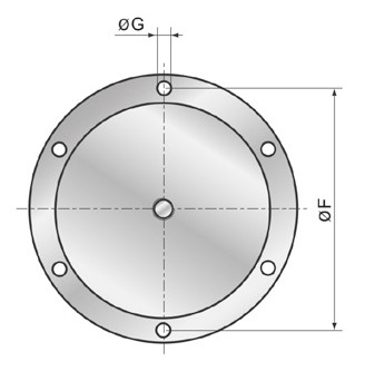 Futterflansch Ø 250 mm für MK-Grundkörper