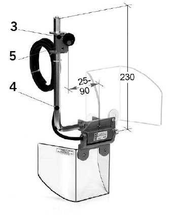 Safety guard BSK11 180 mm for drilling machines