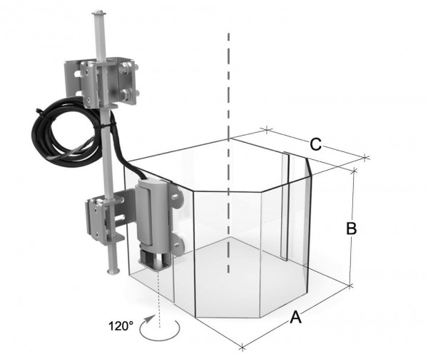 Abdeckung 220 x 180 mm für Ständerbohrmaschinen