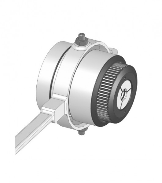 Lever-operated collet chuck, centre mount