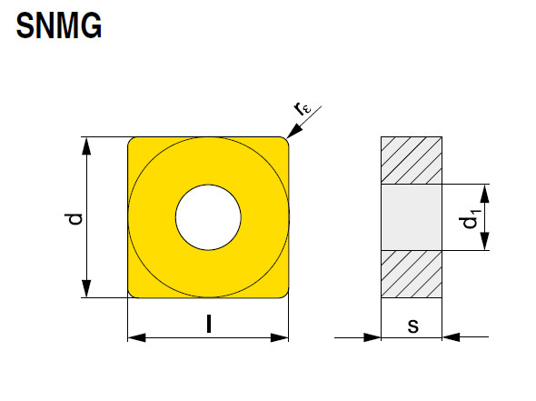 Pramet Wendeschneidplatte SNMG 120408E-NF T7335