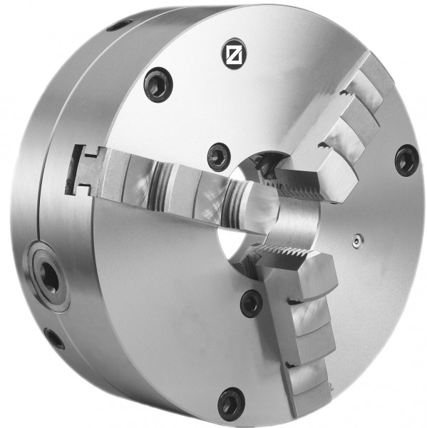 Three-jaw lathe chuck, fine adjustment 160 mm