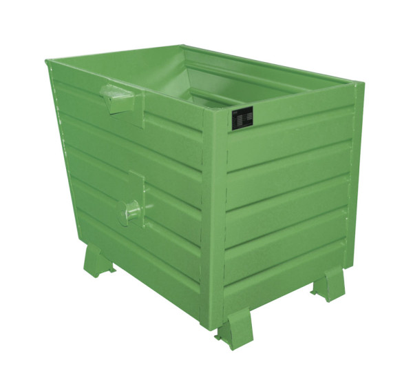 Stapelkipper Typ BSK 70 lackiert resedagrün RAL 6011