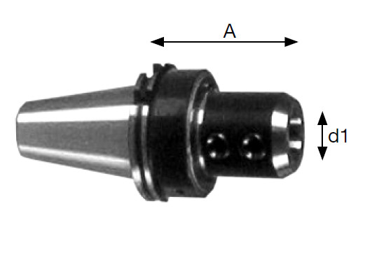 Fräseraufnahme DIN 69871, SK 50 Ø 40 mm