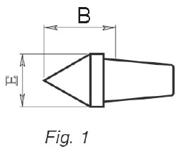 Insert 1 for VDI revolving tailstock centre