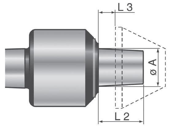 MT base body for revolving adaptor, MT 5