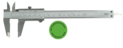 Vernier caliper analog Range 0 - 150 mm DIN 862 with certificate
