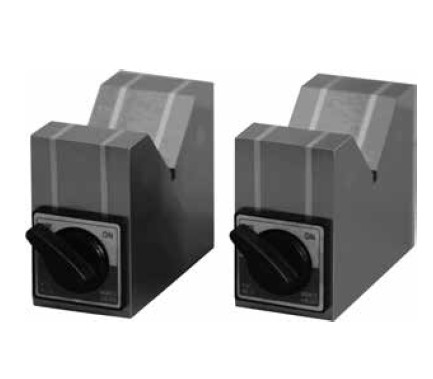 Magnetic V-blocks, switchable