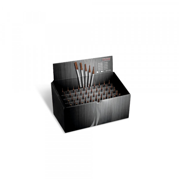 Carbide endmills set Ø 1 mm - Ø 4 mm 45° Z=3 TiSiN